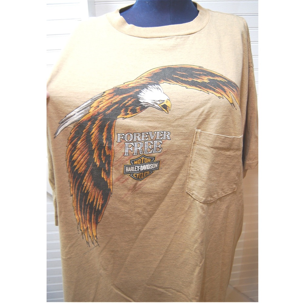 Vintage Single Stitch Harley Davidson Eagle t-shirt XL Bartels West Los Angeles